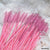 Solid Pink Eyelash Mascara Wands Spoolie Brush - 100 pcs - Lashpire