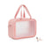 Pink Portable Travel Transparent Waterproof Makeup Storage Pouch Bag Large Capacity Cosmetic Organizer Beauty Case
