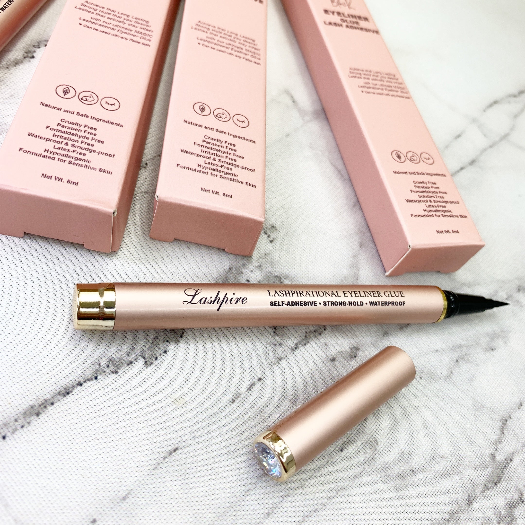 LASHPIRE® Lashpirational DUO-2 Eyeliner Lash Glue Adhesive Pen Bundle