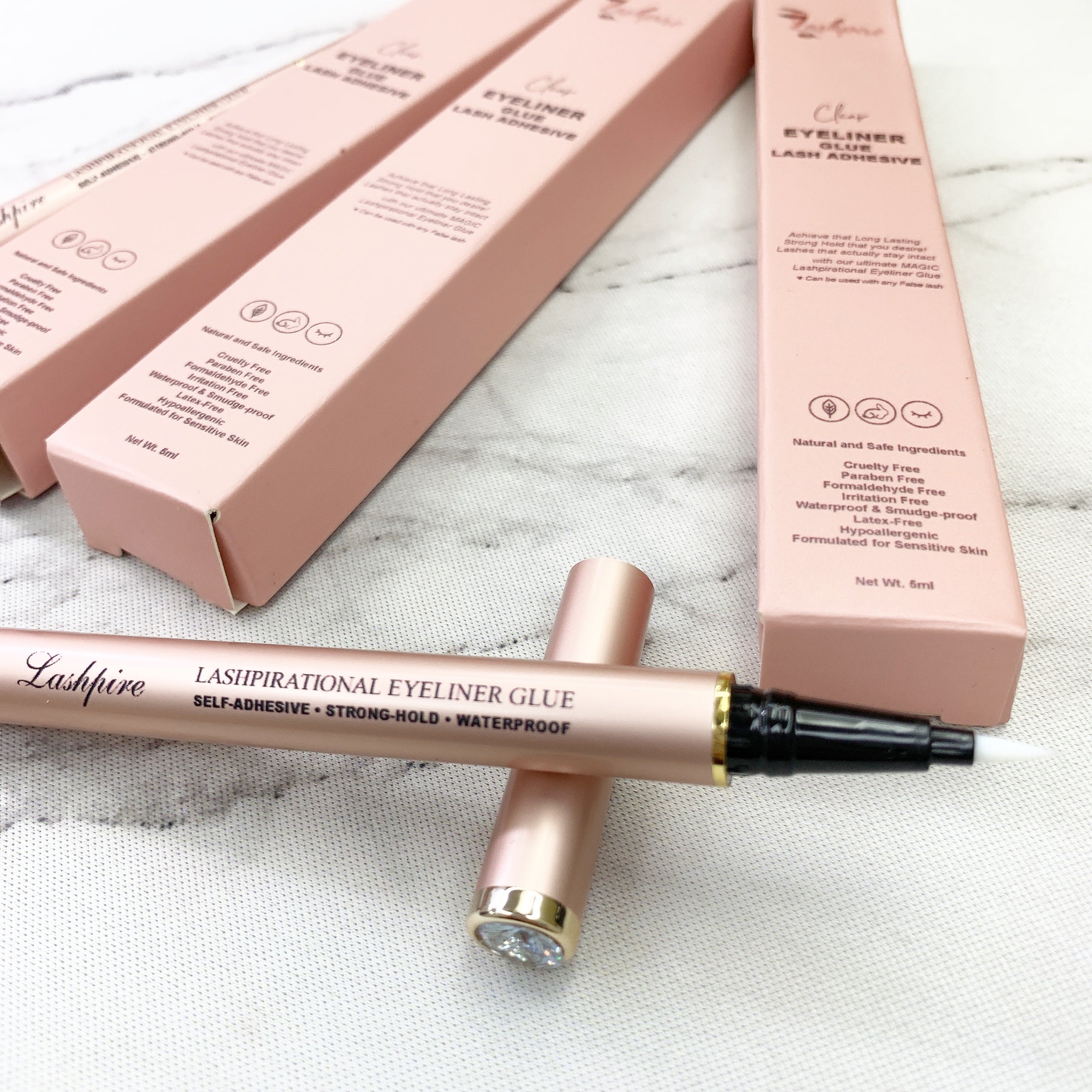 LASHPIRE® Lashpirational DUO-2 Eyeliner Lash Glue Adhesive Pen Bundle