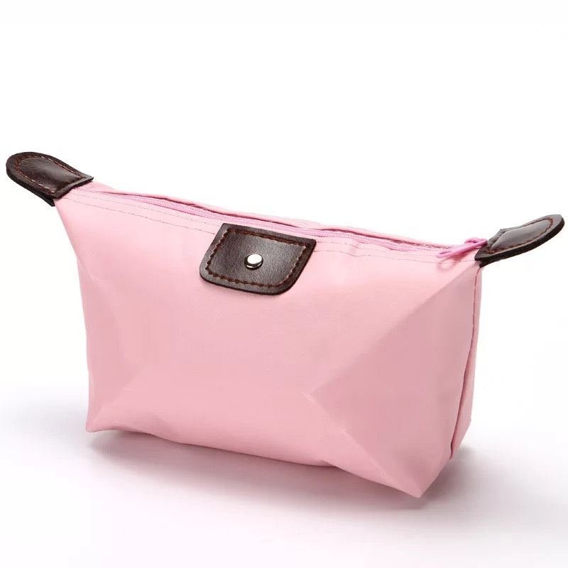 Pink Waterproof Makeup Skincare Cosmetic Pouch Toiletries Travel Storage Organizer Bag Purse