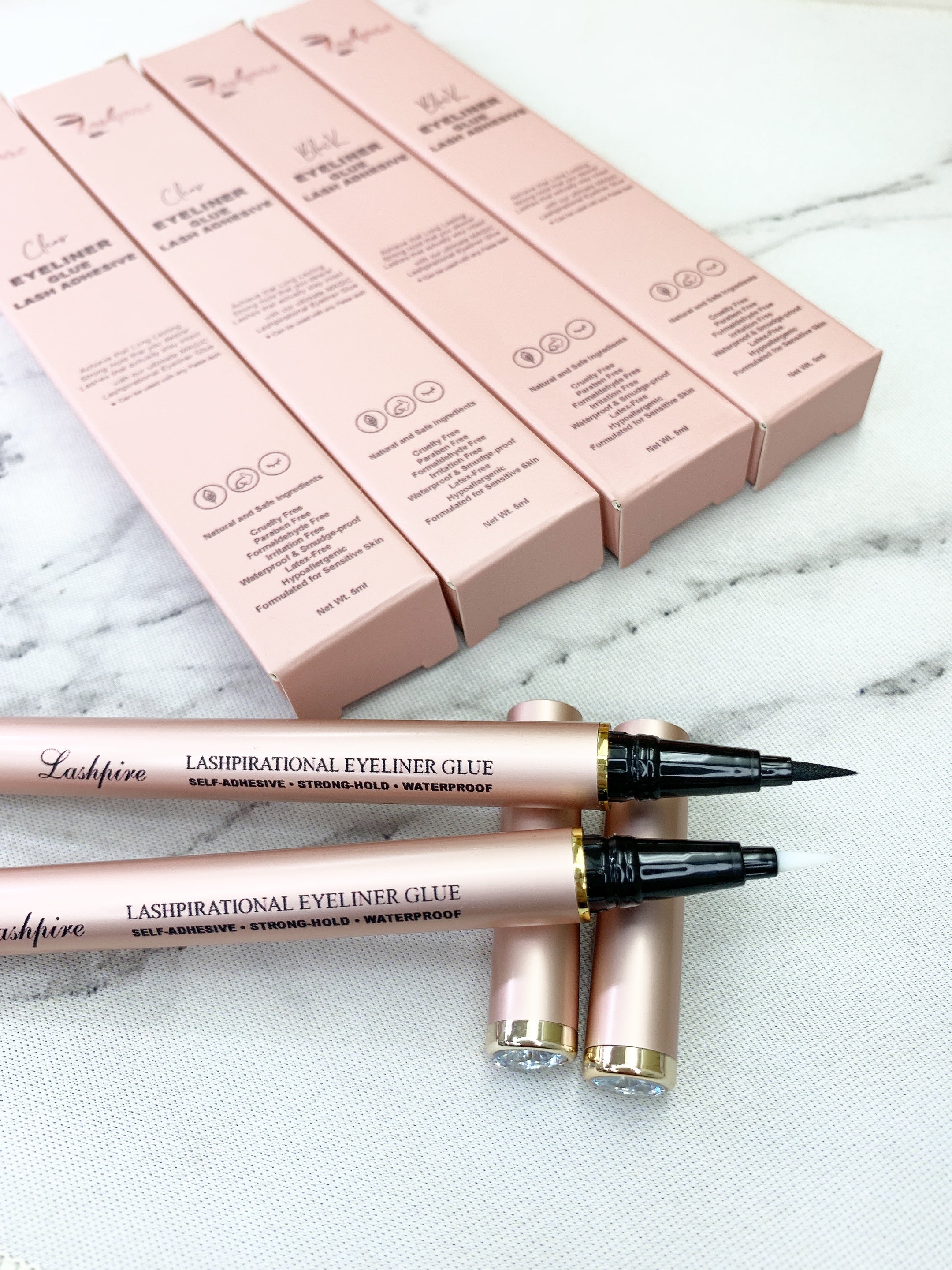 LASHPIRE® Lashpirational DUO-2 Eyeliner Lash Glue Adhesive Pen Bundle