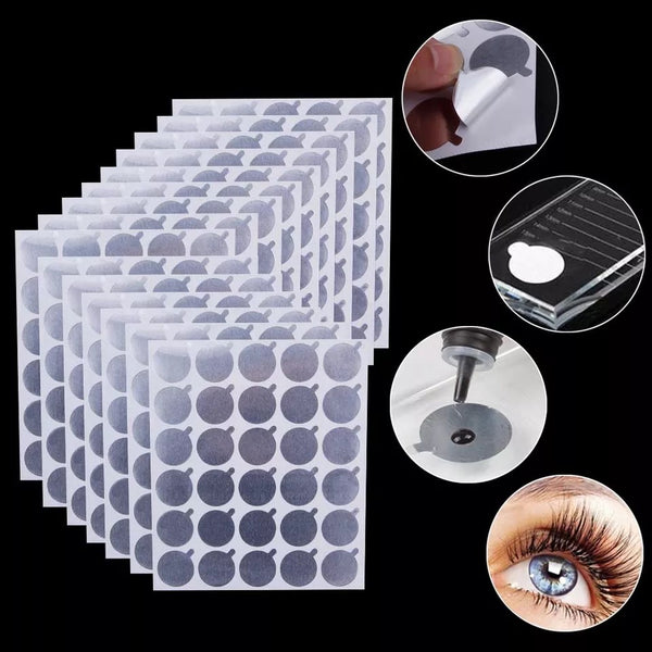 Round Aluminium Foil Sticker Glue Holder For Eyelash Extensions