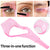 3 in 1 Mascara Shield Applicator Eyelash Curler Comb Lashes Curve Comb Guide Eyelashes Tool Easy Mascara Application