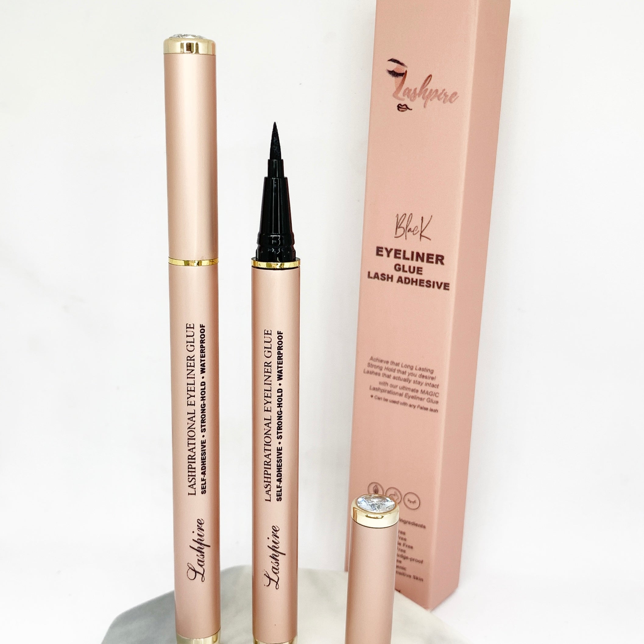 LASHPIRE® Lashpirational DUO-2 Eyeliner Lash Glue Adhesive Pen Bundle